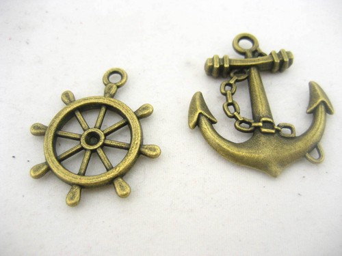 Anchor shape antique bronze - anchor,