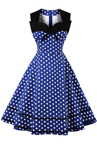 Size small blue polka dot - size,