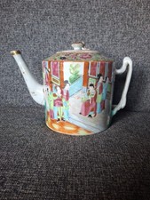 19th Century Chinese Canton Famille Rose Teapot