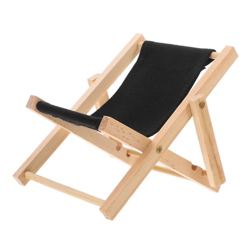 Miniature wooden beach - beach, chair