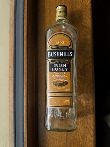 Bushmills irish honey bottle - irish,