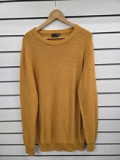 MENS MUSTARD WAFFLE STITCH