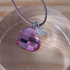 SWAROVSKI Signed Pink Crystal