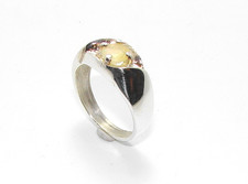 925 STERLING SILVER RING MEN SIZE S/9 FLASHING ETHIOPIAN OPAL .55ct 6mm ROUND