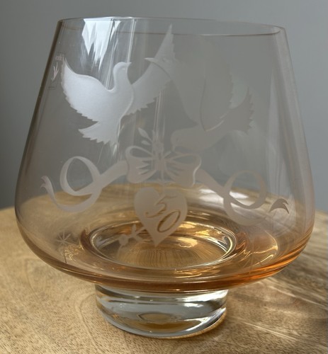 Caithness glass 50th golden - glass,