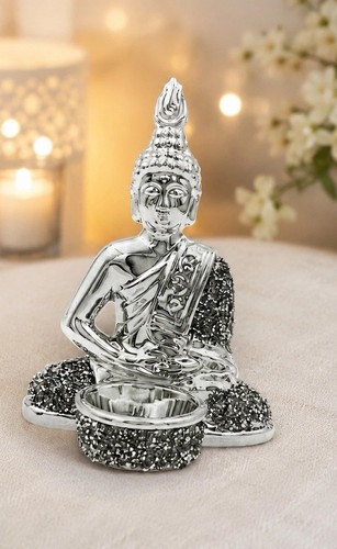 Silver sparkle buddha tea - silver,