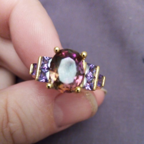Tourmaline oval cut gold - oval,