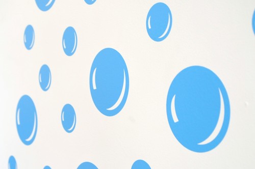 Bubbles wall art vinyl decals - bubbles,