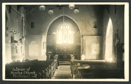 Interior newton church - interior, of