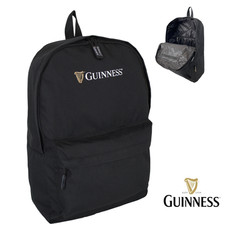 Guinness Official Backpack Black 15" Laptop School Work Bag Padded Straps