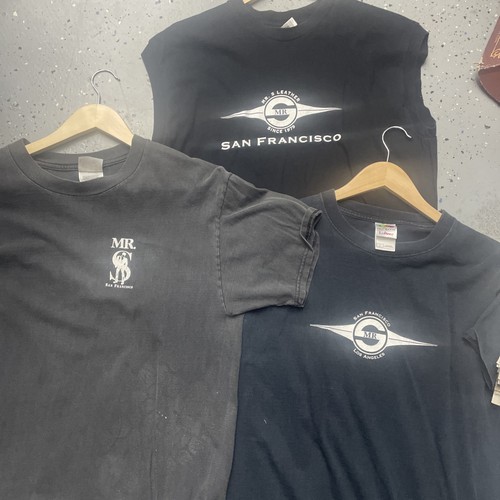 Lot leather gay tshirts - mr, s