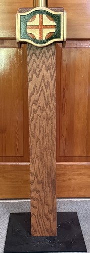 Oak paschal candlestick - candlestick, /