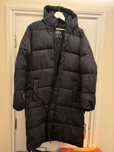 Hollister long black - black, puffer