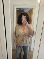 River Island Gold Kaftan Top