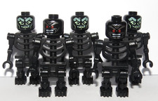 Lego 5 Black Skeleton Minifigure Halloween Monster Castle Army