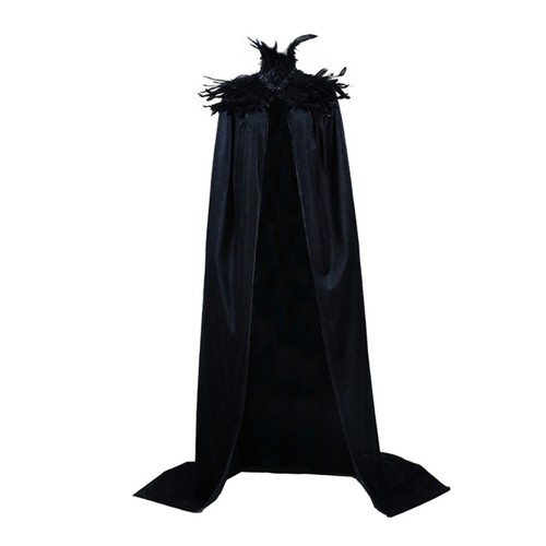 Feather collar cloak halloween - collar,
