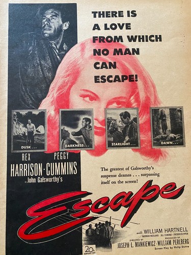 Escape rex harrison peggy - escape,, harrison,