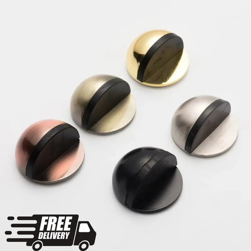 Door stop floor wall oval - floor,