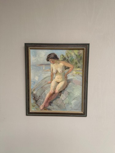 Swedish oil canvas - oil, on