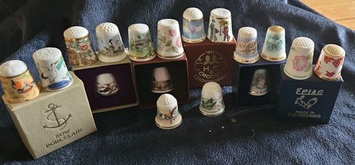 Vintage china thimble - vintage,
