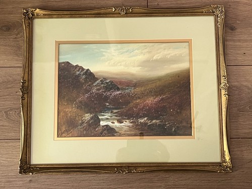 Original antique painting john - antique,