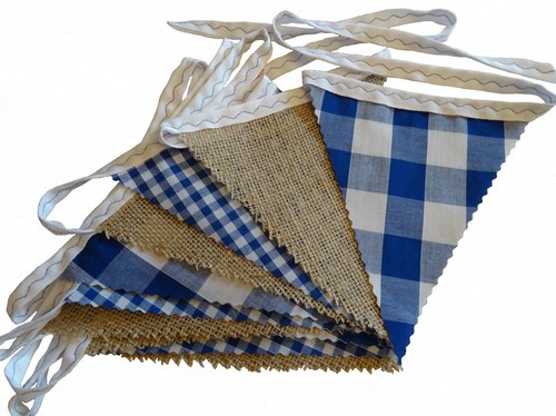 Bunting hessian gingham - hessian, &
