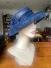 BHS VINTAGE NAVY BLUE SPECIAL OCCASION HAT SMALL IDEAL WEDDING WAKE