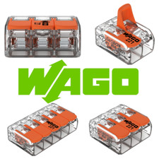 WAGO 221 Connectors Junction Box Electrical Reusable Wire Lever Full Range