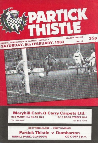 Partick thistle dumbarton - thistle, v