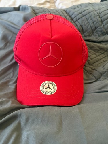 Mercedes benz red - mercedes-benz, cap