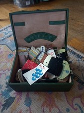 VINTAGE  SEWING BOX AND CONTENTS 