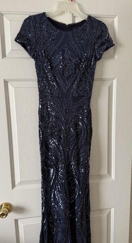 Betsy adam navy blue - blue, sequin