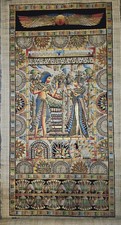 Egyptian Papyrus Painting King