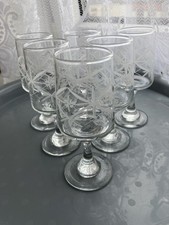 Vintage Chesterfields Sherry/Liqueur Glasses. Set Of Six Unboxed