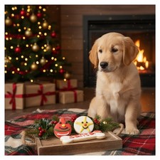 3 DECORATED CHRISTMAS COOKIES