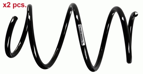 Pcs front coil springs - x2, set
