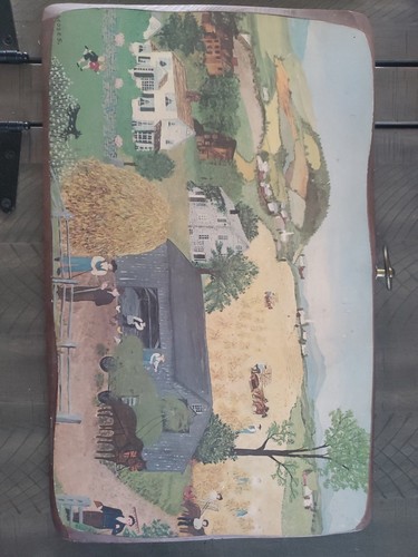 Grandma moses harvest time - harvest,