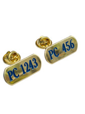 POLICE UK LAPEL BADGE TIE PIN