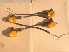 LED INDICATORS 6V MOTORCYCLE TURN SIGNAL AMBER BLINKER LIGHTS 6 VOLTS X 4