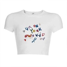 Women's Fashion tops Taylor Mastermind Letter Print T-shirt Slim Y2k Crop Tops