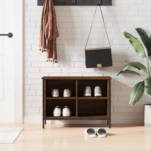 Vidaxl shoe cabinet brown oak - shoe,