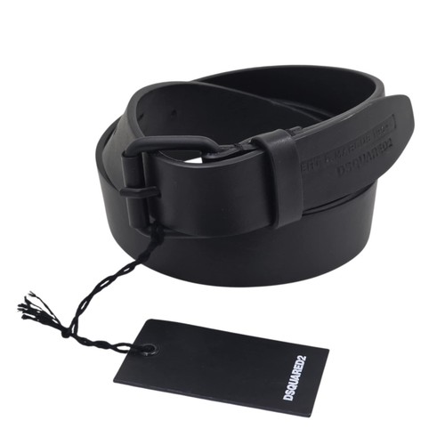 Dsquared2 black leather belt - dsquared2,