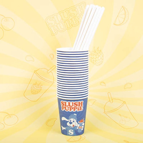 Slush puppie paper cups - puppie, (x