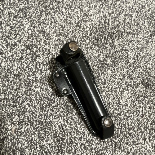 Baton holder black leather - baton,