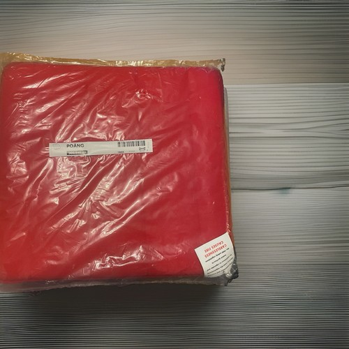 Ikea poang chair red cushioned - poang,