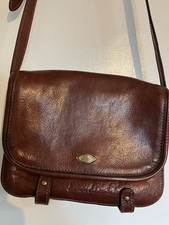 THE BRIDGE  CLASSIC CHESTNUT LEATHER  SHOULDER BSG