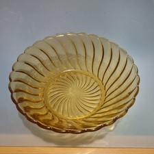 Vintage Amber Bagley Glass