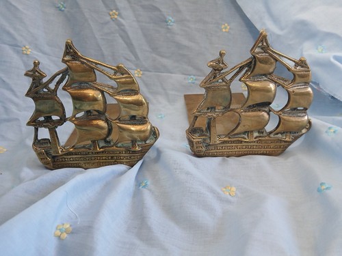 Brass galleon sailing - galleon,