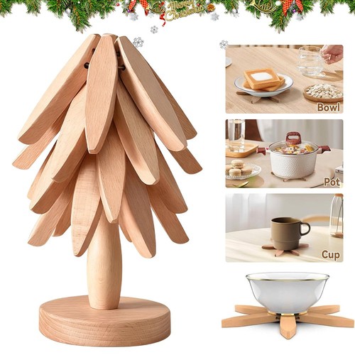 Wood trivet for hot - trivet,