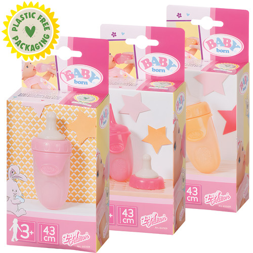 Baby born bottle with cap - born,